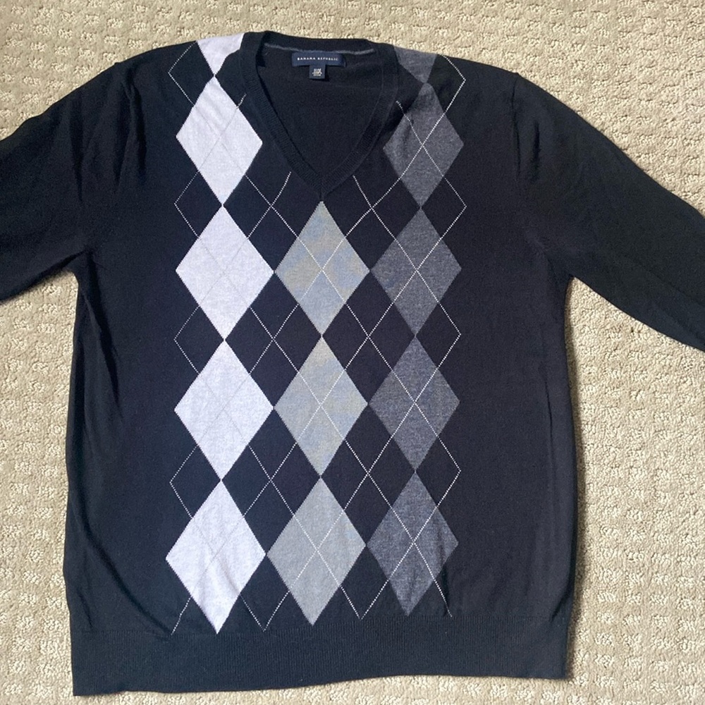 Banana Republic Argyle sweater